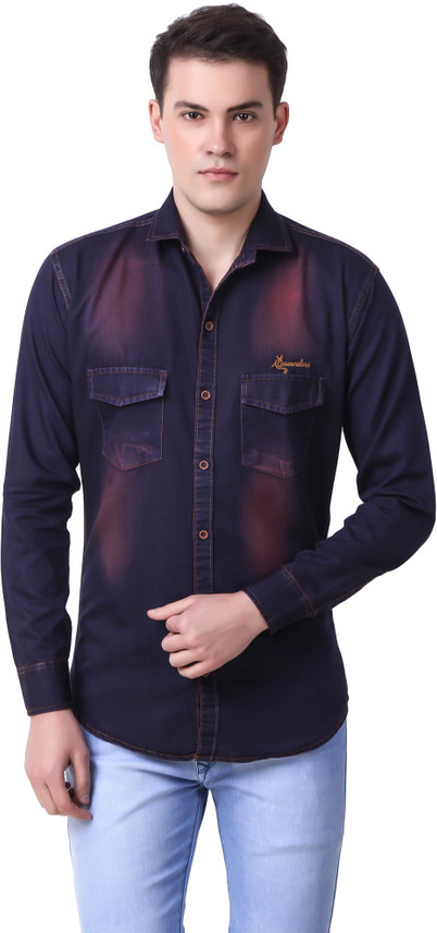 Cavenders Men Solid Casual Multicolor 