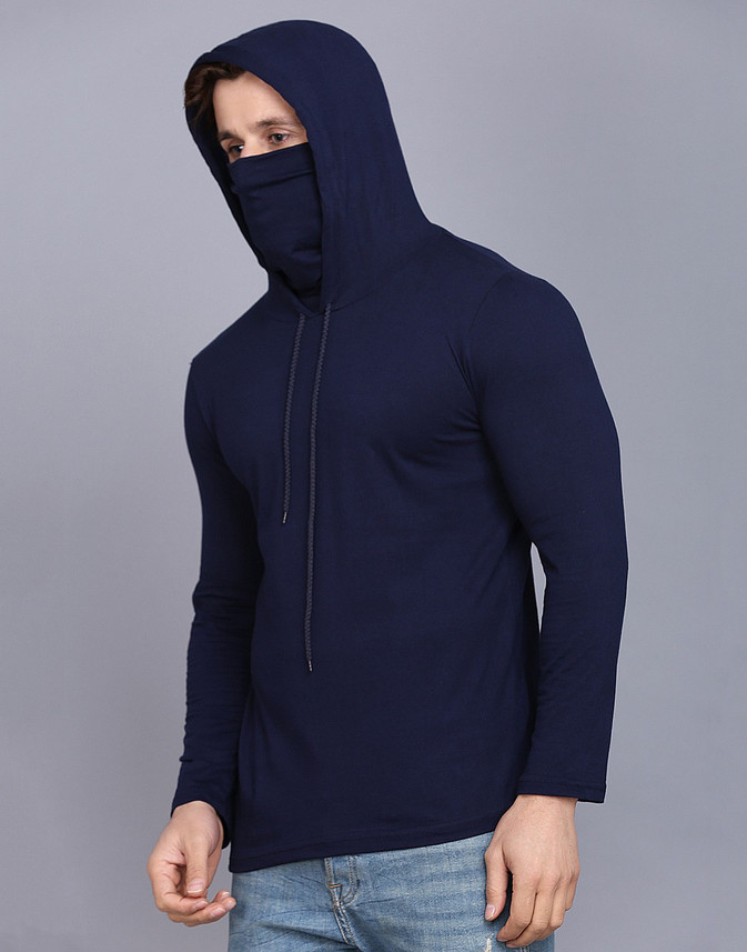 Rockhard Solid Men Hooded Neck Dark 