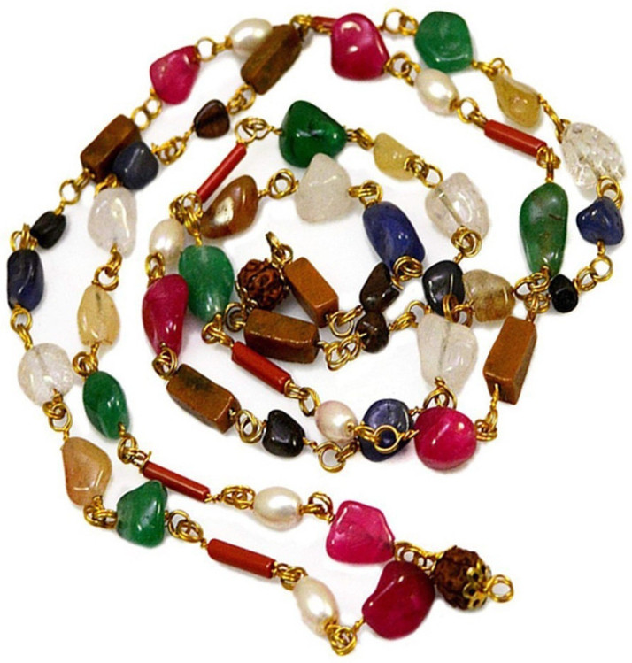 Takshila Gems Natural Navratna Mala In 