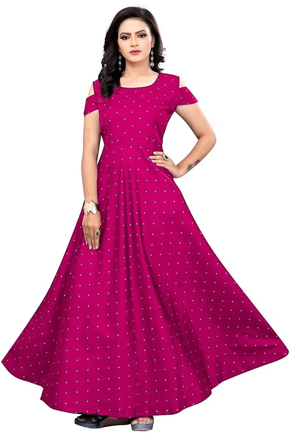 pink gown flipkart