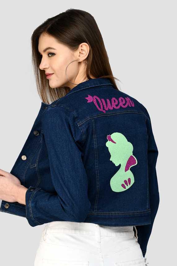 Montrez Full Sleeve Graphic Print Women Denim Jacket Buy Montrez Full Sleeve Graphic Print Women Denim Jacket Online At Best Prices In India Flipkart Com