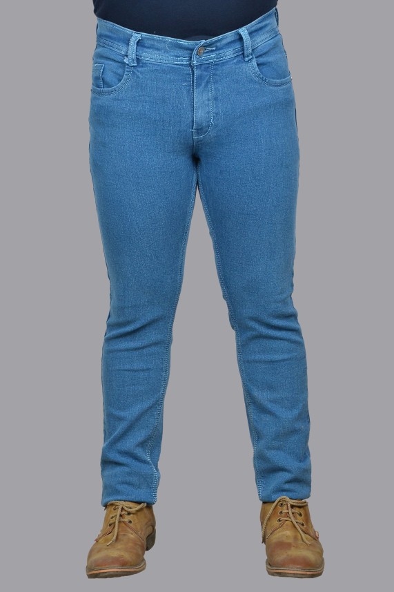 plain light blue jeans