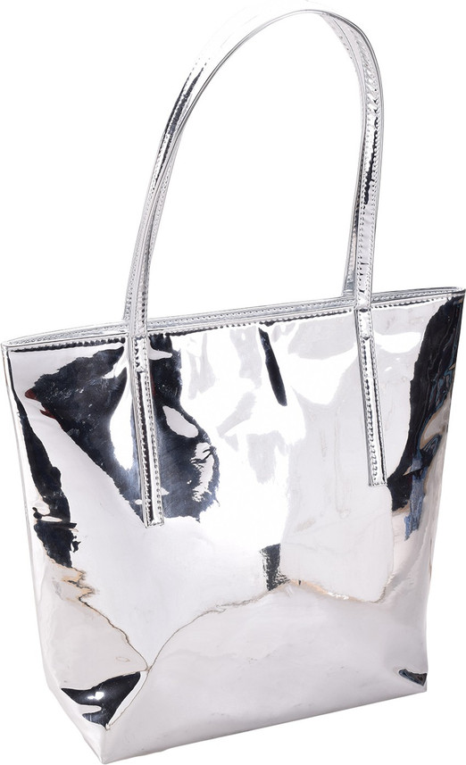 silver colour bag