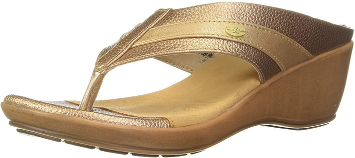 bata golden sandals
