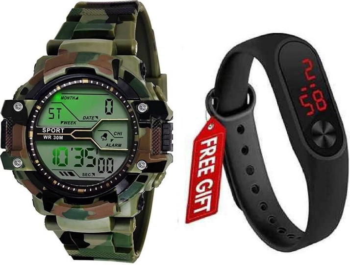 waterproof army watch