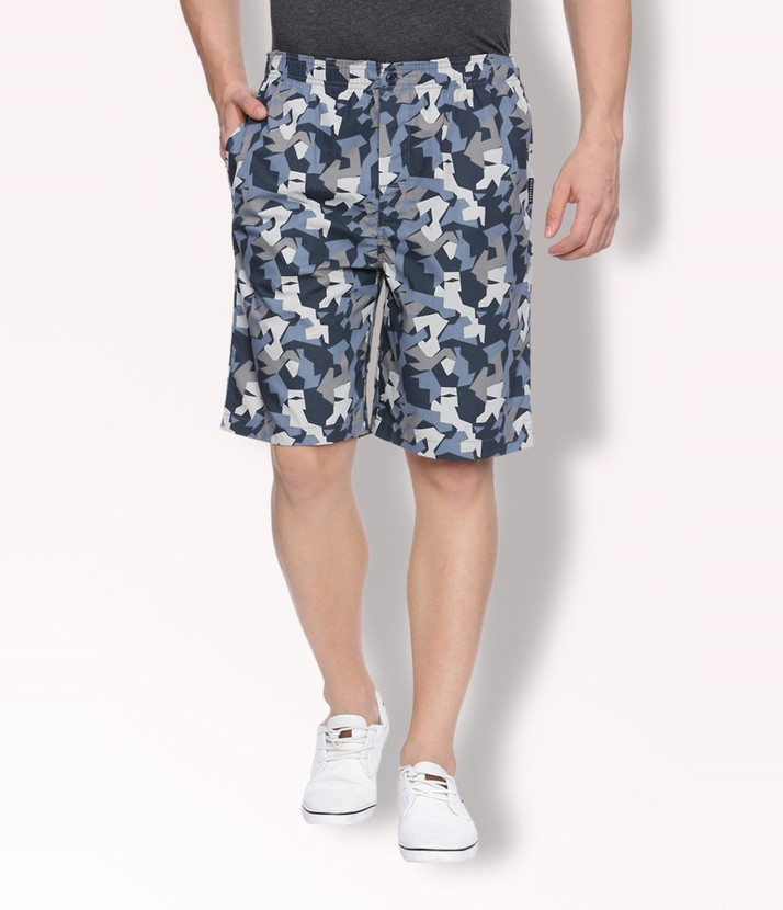 VAN HEUSEN Printed Men Blue Bermuda 