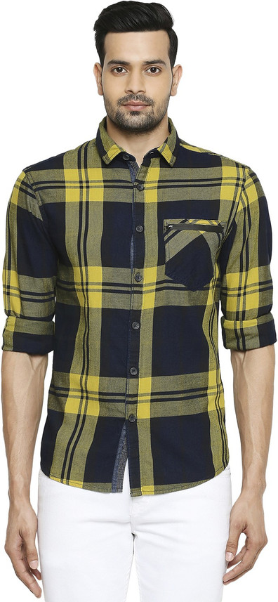 SF Jeans by Pantaloons Men Checkered 