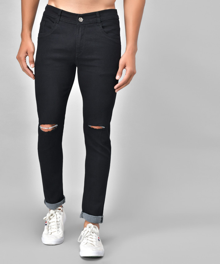 Creatywitty Slim Men Black Jeans - Buy 