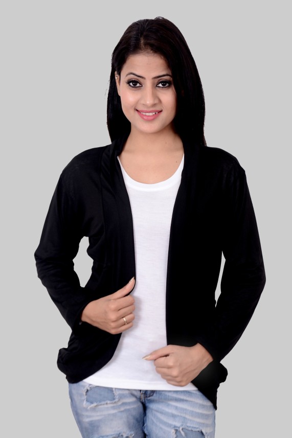 ladies black shrug