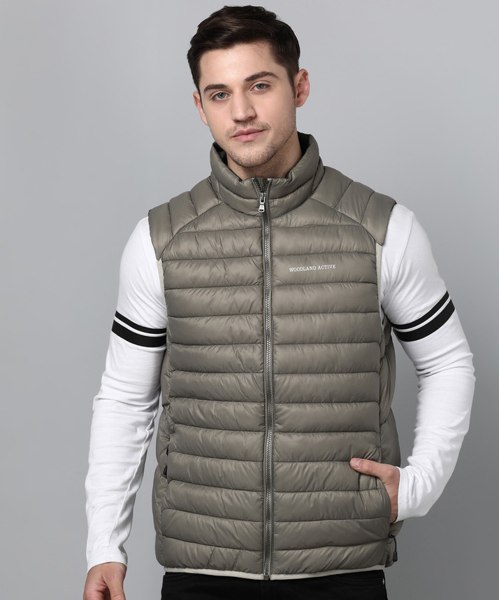WOODLAND Sleeveless Solid Men Jacket 