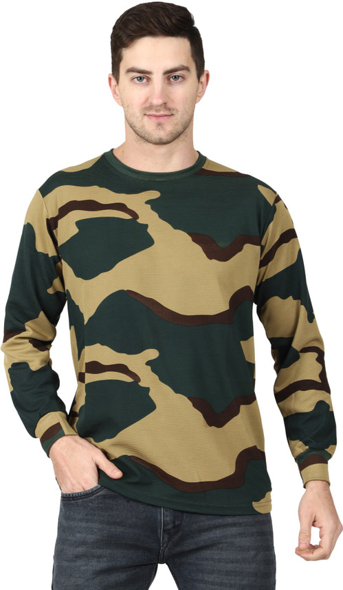 MILITIA Striped Men Round Neck 