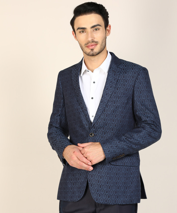 raymond printed blazer