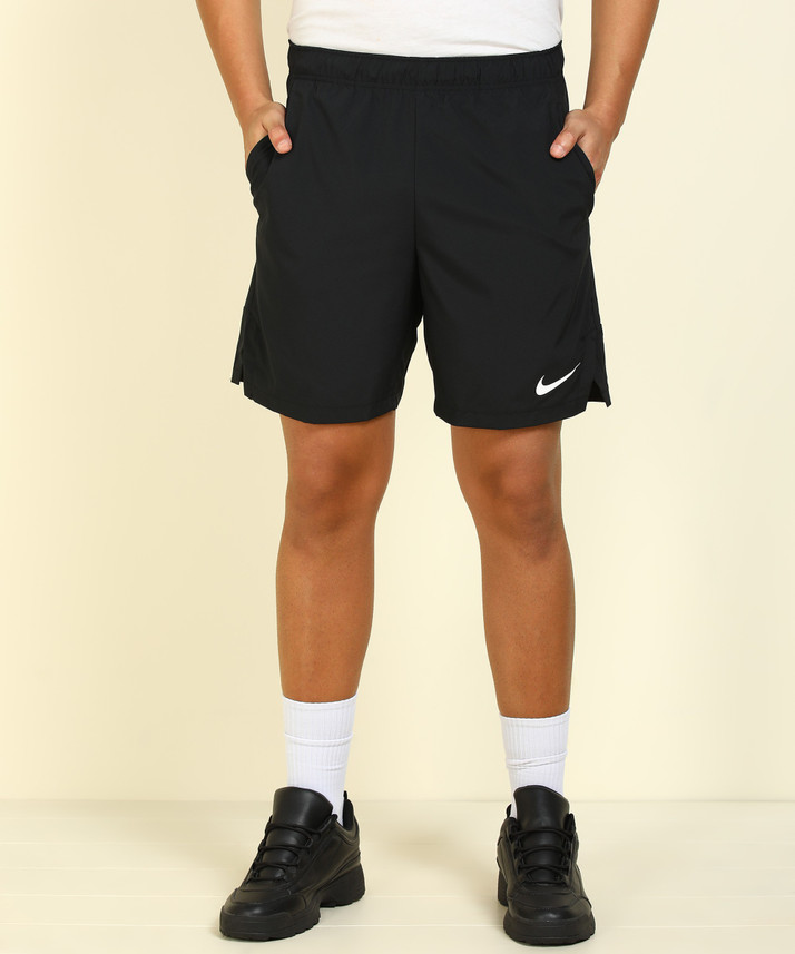 NIKE Solid Men Black Sports Shorts 