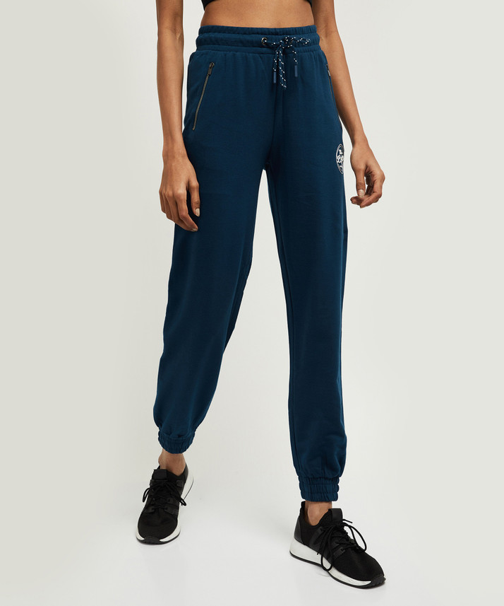 MAX Solid Women Blue Track Pants - Buy 
