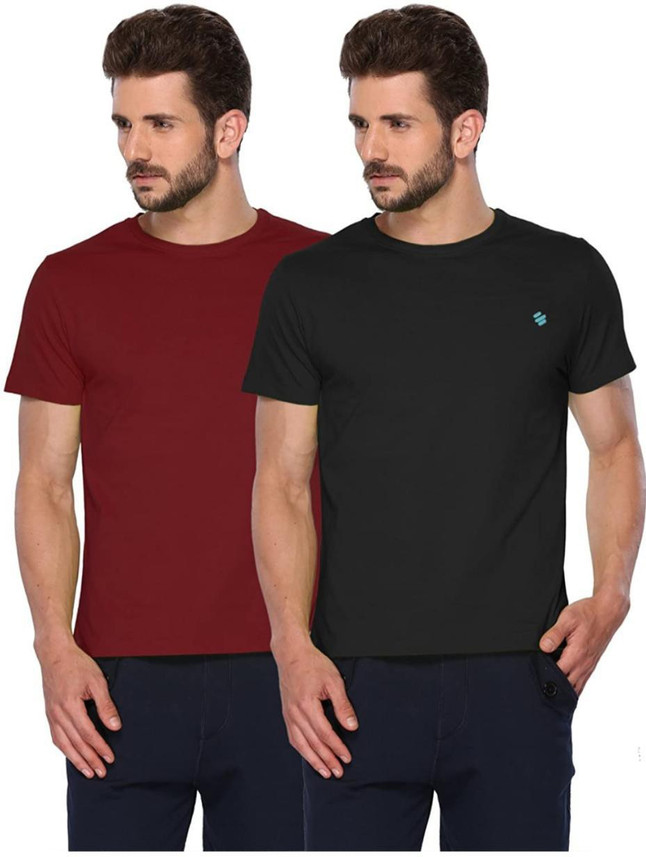 ONN Solid Men Round Neck Multicolor T 