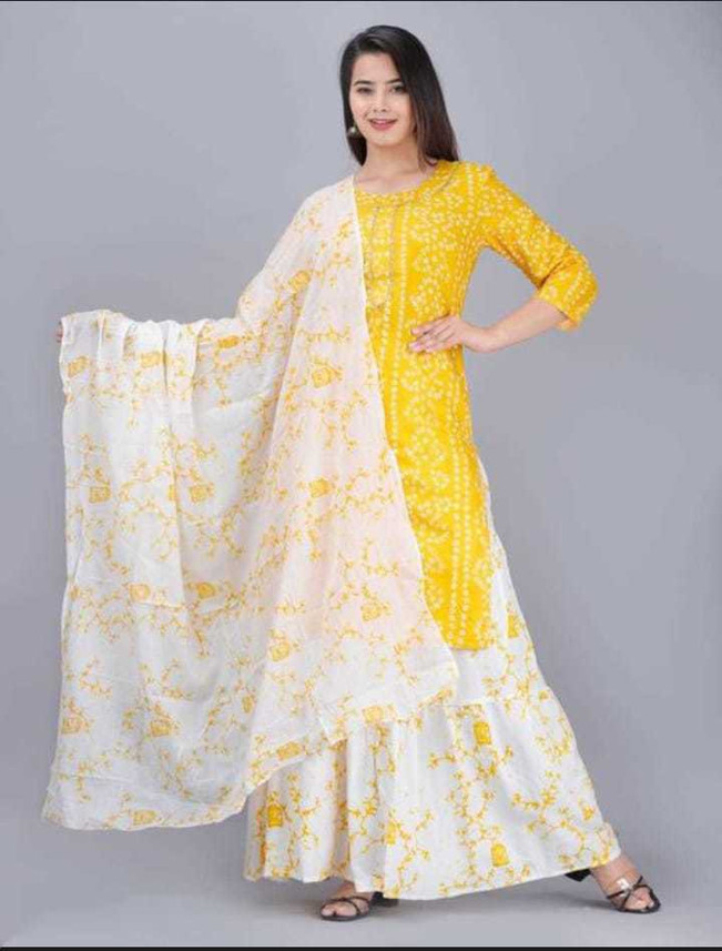 BPAAS TRENZ Printed Kurta, Sharara 