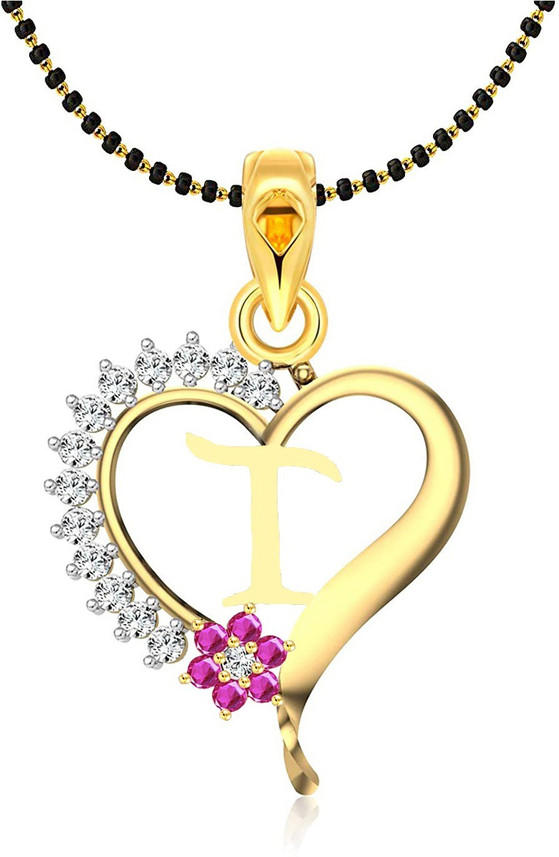 Vraj india t letter name mangalsutra 