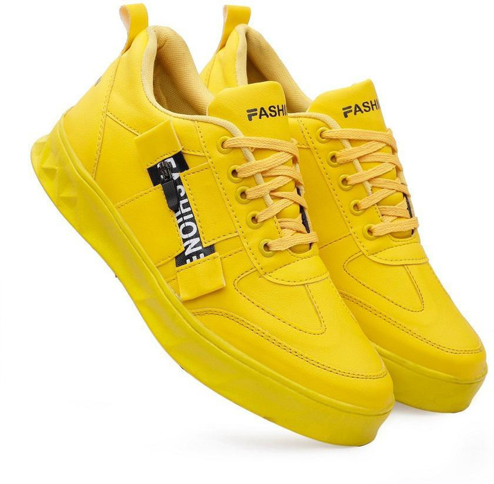 casual yellow shoes