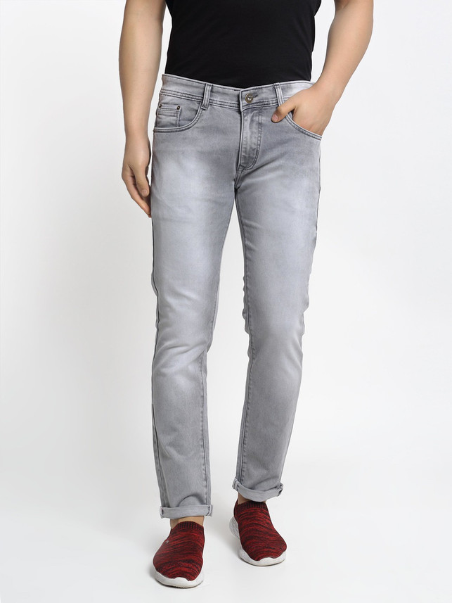 Rodamo Slim Men Grey Jeans - Buy Rodamo 