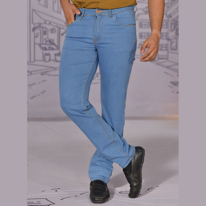 American indigo Regular Men Light Blue 