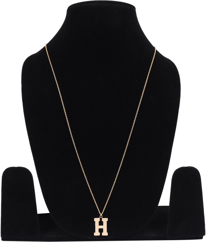 GoldNera Gold Nera H Alphabet Pendant 