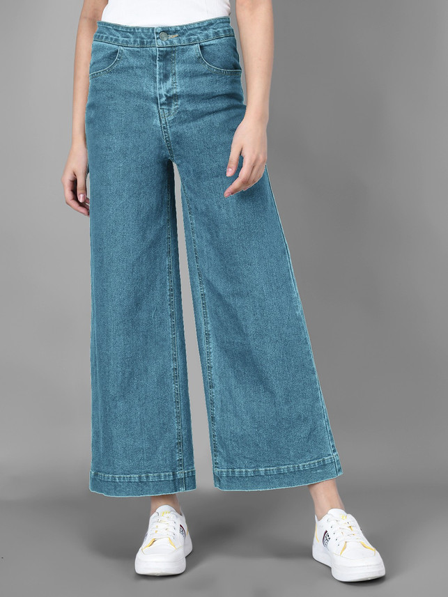 Buy KOTTY Flared Women Blue Jeans 