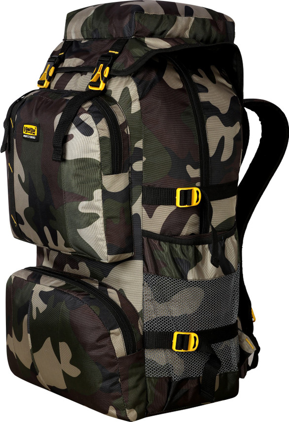 military camping backpack