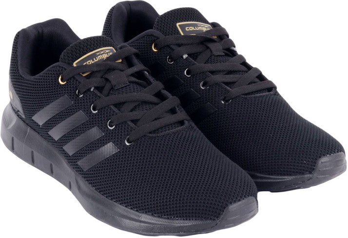 columbus black running shoes