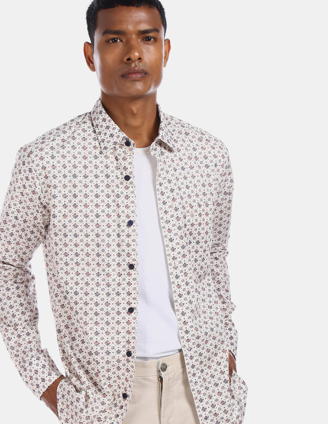 U.S. POLO ASSN. Men Printed Casual 