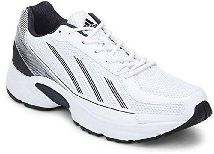 adidas white running sports shoes