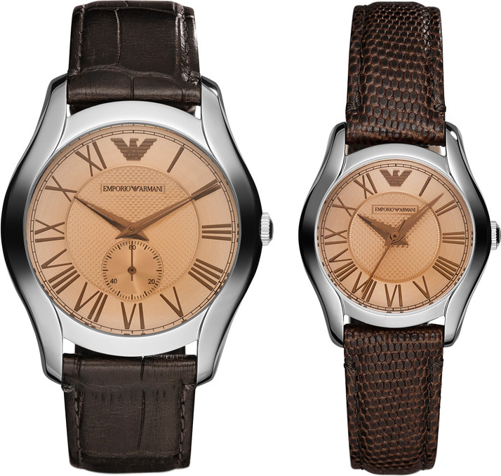 emporio armani couple watch set