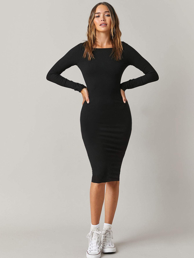 black bodycon