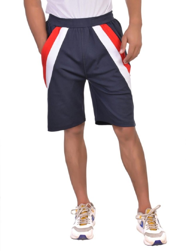 red white and blue gym shorts