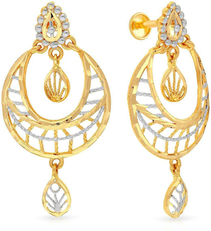 Gold 22kt Chandbali Earring 