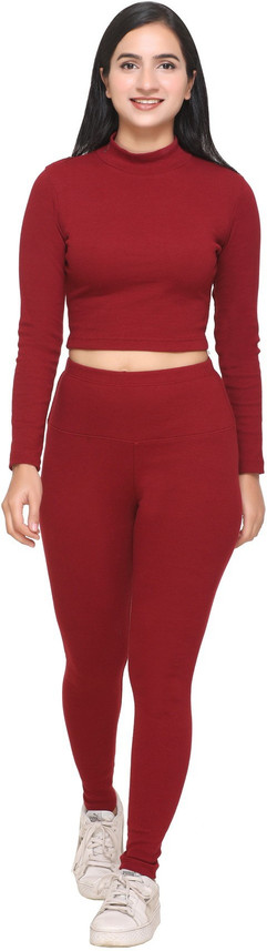 NICE QUEEN Solid Women Track Suit - Buy 