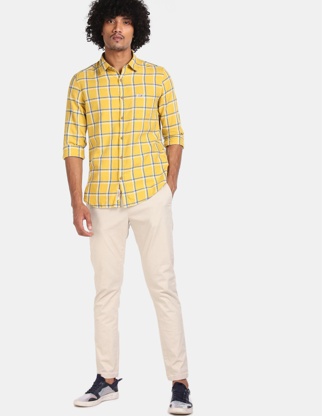 U.S. POLO ASSN. Men Checkered Casual 