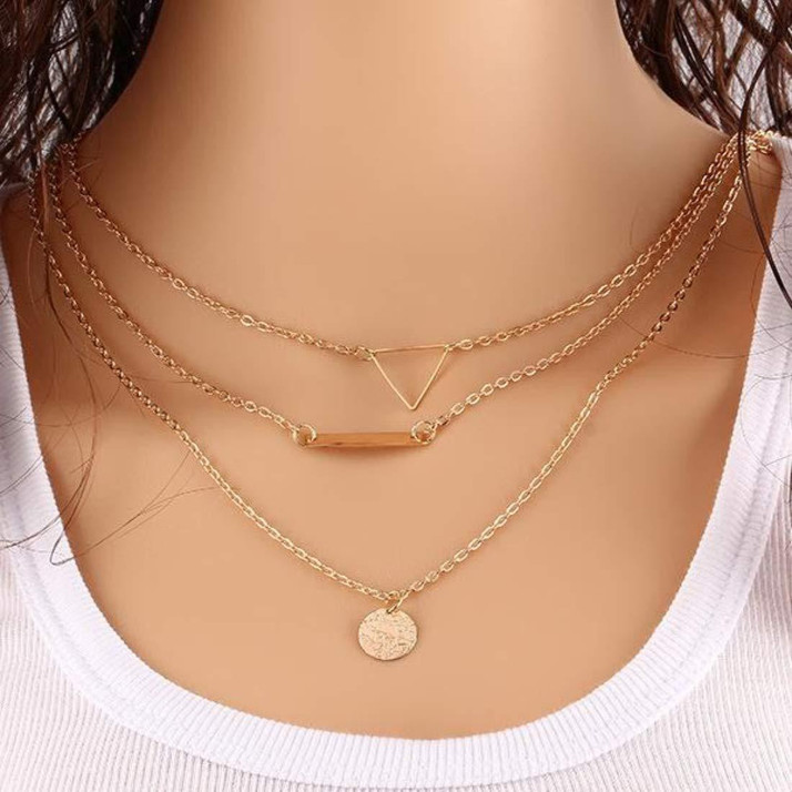 Shining Diva Stylish Multilayer Chain 