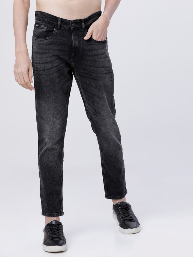 HIGHLANDER Tapered Fit Men Black Jeans 