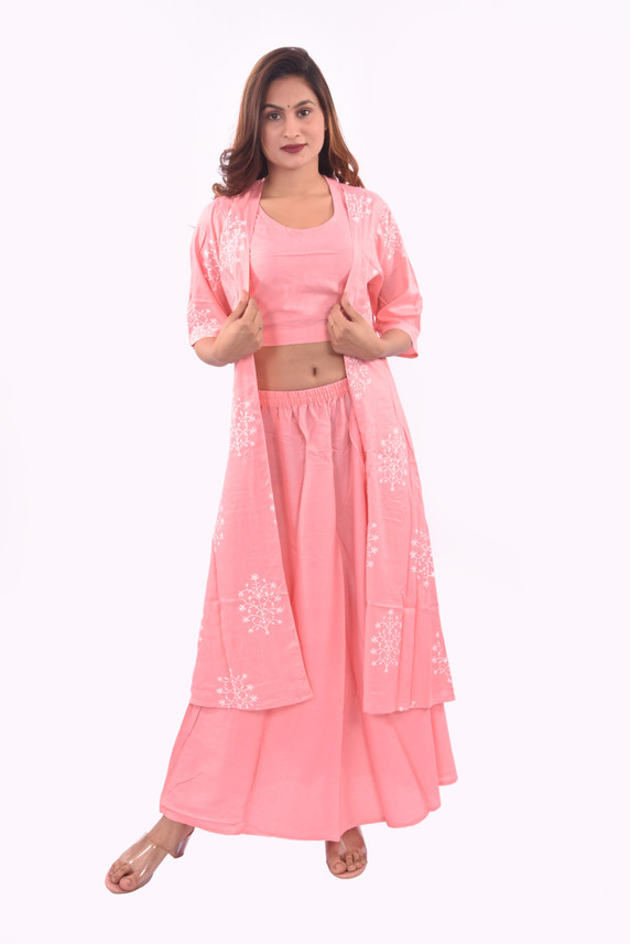 Dfashions Women Ethnic Jacket, Top and 