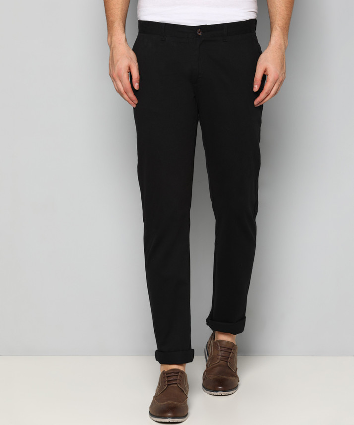 Blackberrys Slim Fit Men Black Trousers 