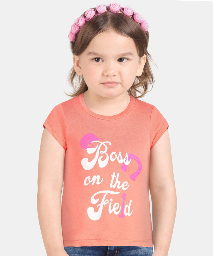 POLO ASSN. Girls Printed Pure Cotton 