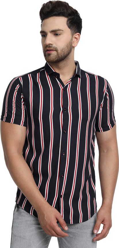 white shirt black lining