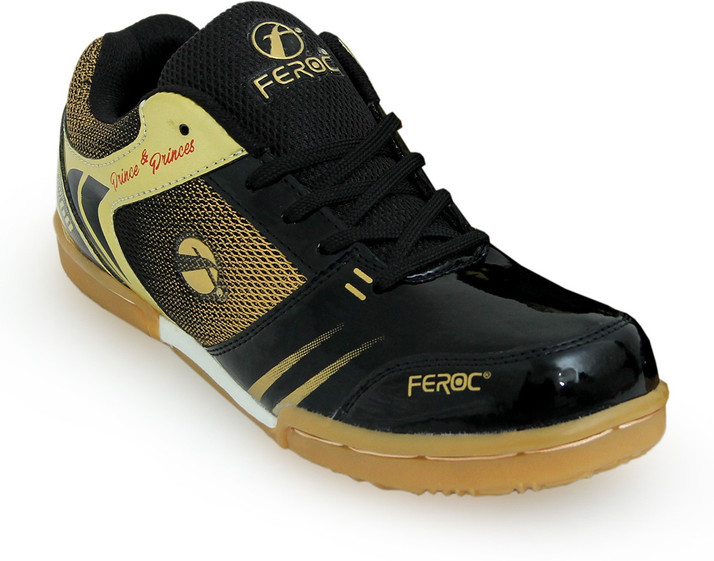 FEROC King Black Non-Marking Badminton 
