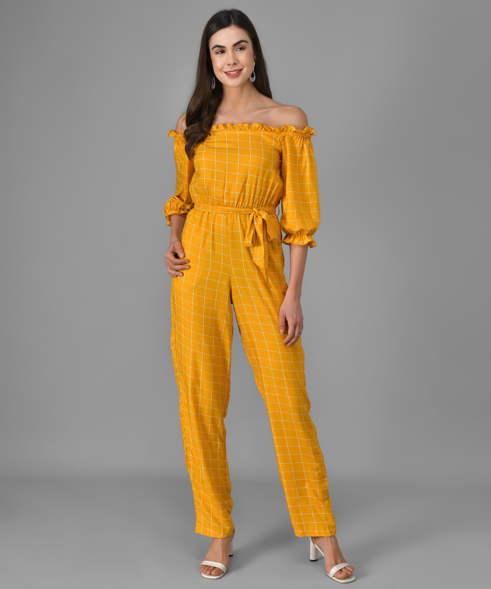 Jumpsuit yellow color clearance