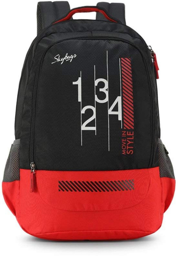 skybags black backpack