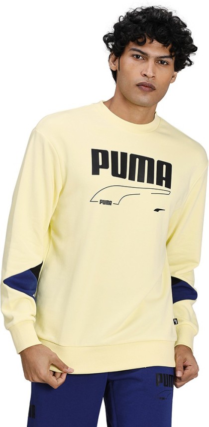 puma full sleeve printed men's sweatshirt