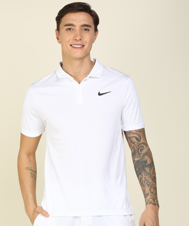 Buy NIKE Self Design Men Polo Neck 