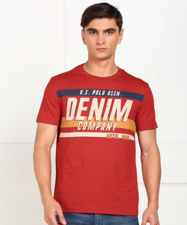 us polo red t shirt