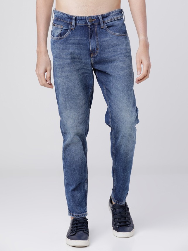 highlander tapered fit men blue jeans