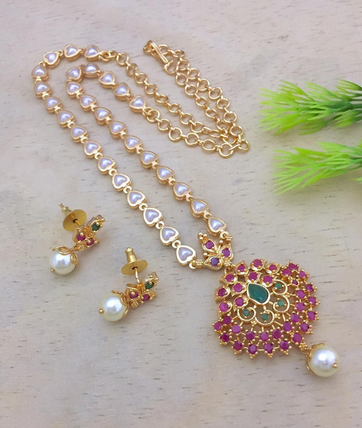 green jewellery set flipkart